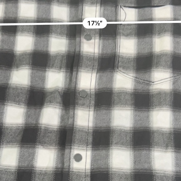 Kit and Ace Tremont Cashmere Blend Shirt Jacket Men’s Small Snap Button Plaid - Picture 2 of 8